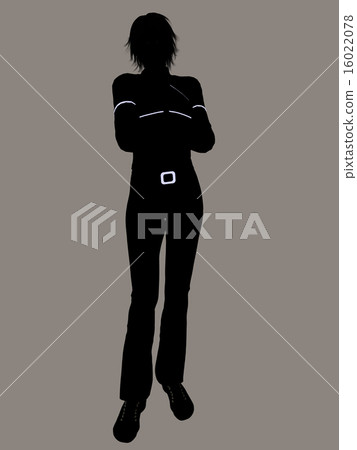 Casual Woman Illustration Silhouette 16022078