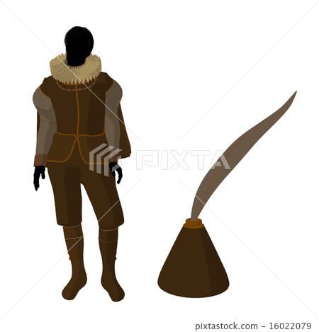William Shakespeare Illustration Silhouette 16022079