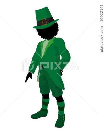 African American Leprechaun Gril Illustration Silhouette African American Leprechaun Gril Illustration Silhouette 16022141