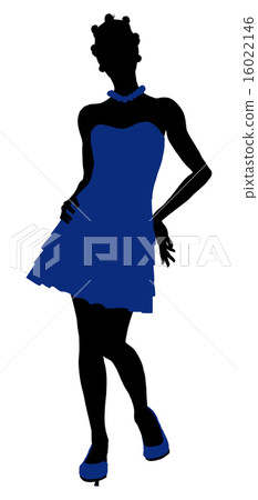 African American Teenager Illustration Silhouette African American Teenager Illustration Silhouette 16022146