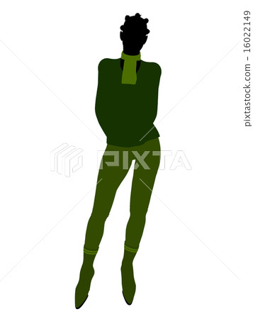 African American Female Office Illustration Silhouette African American Female Office Illustration Silhouette 16022149