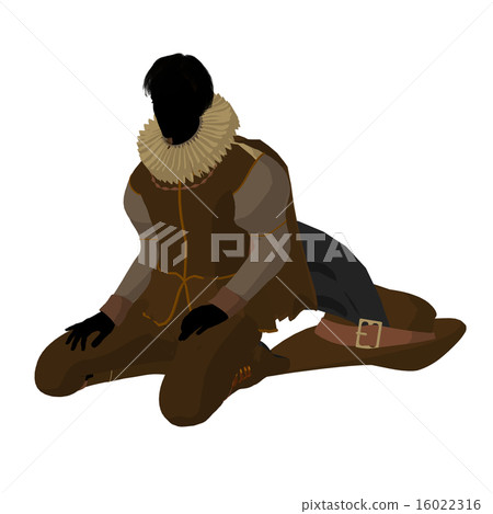 William Shakespeare Illustration Silhouette 16022316