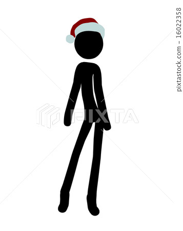 Christmas Stickman Illustration Silhouette Christmas Stickman Illustration Silhouette 16022358