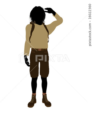 Teen Hiker Silhouette Teen Hiker Silhouette 16022360