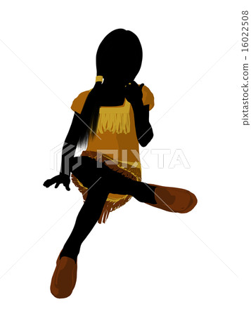 Native American Indian Art Illustration Silhouette 16022508