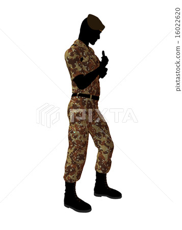 Male Soldier Illustration Silhouette Male Soldier Illustration Silhouette 16022620