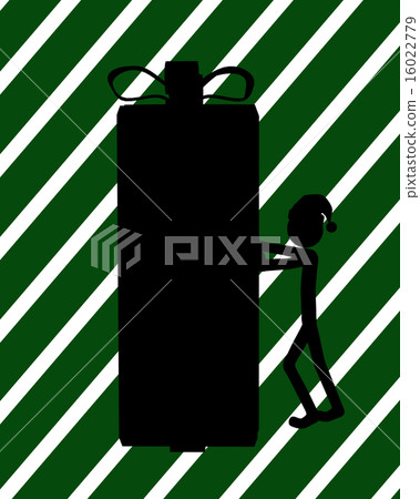 Christmas Shopping Silhouette Illustration Christmas Shopping Silhouette Illustration 16022779