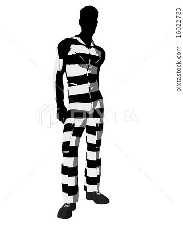 Male Criminal Silhouette Illustration Male Criminal Silhouette Illustration 16022783