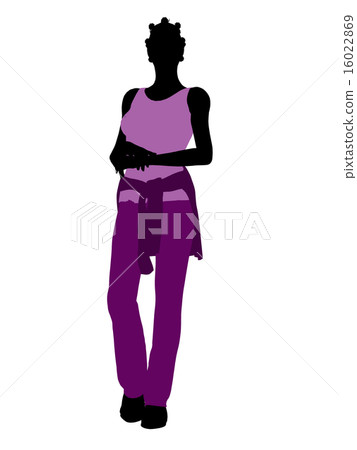 African American Woman Illustration Silhouette African American Woman Illustration Silhouette 16022869