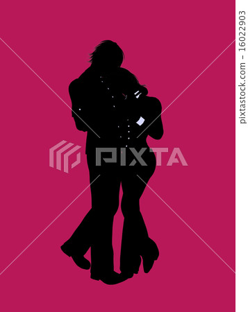 Couple Illustration Silhouette 16022903