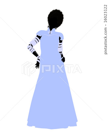 Frankensteins Bride Halloween Illustration Silhouette Frankensteins Bride Halloween Illustration Silhouette 16023122