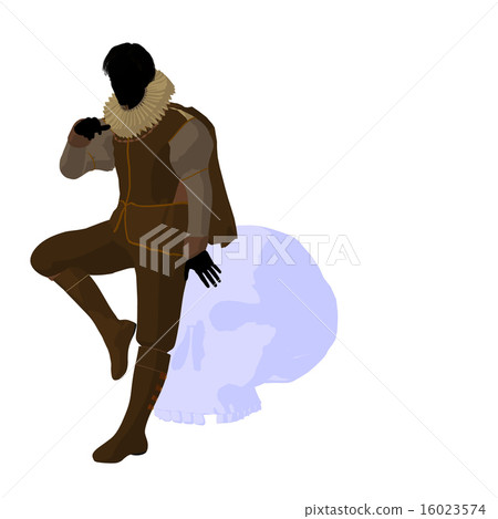William Shakespeare Illustration Silhouette 16023574