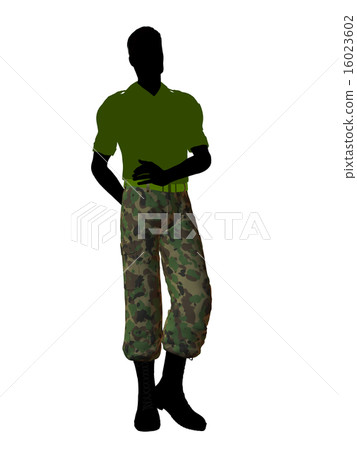 Male Soldier Illustration Silhouette 16023602