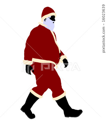 Santa Claus Silhouette Art Illustration Santa Claus Silhouette Art Illustration 16023639