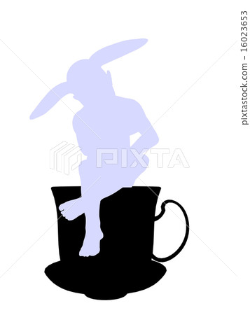 White Rabbit Silhouette Illustration 16023653