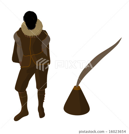 William Shakespeare Illustration Silhouette 16023654