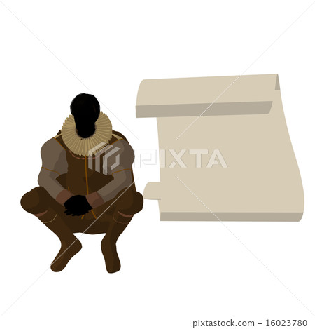 William Shakespeare Illustration Silhouette 16023780