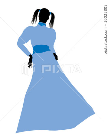 Wendy of Peter Pan Silhouette Illustration Wendy of Peter Pan Silhouette Illustration 16023805
