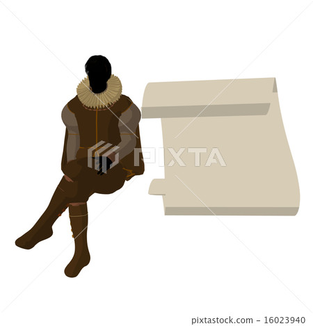 William Shakespeare Illustration Silhouette 16023940