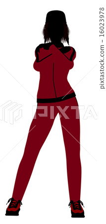 Female Jogger Illustration Silhouette 16023978