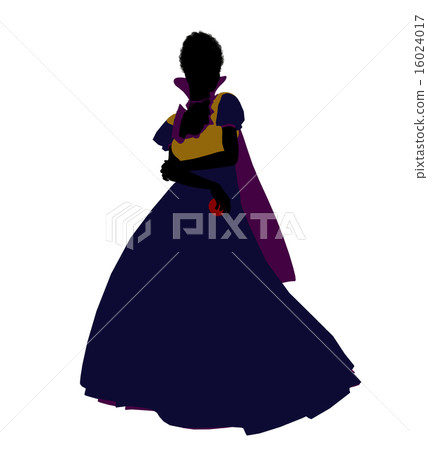 Snow White Silhouette Illustration 16024017