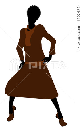 Conservative African American Female Silhouette 16024294