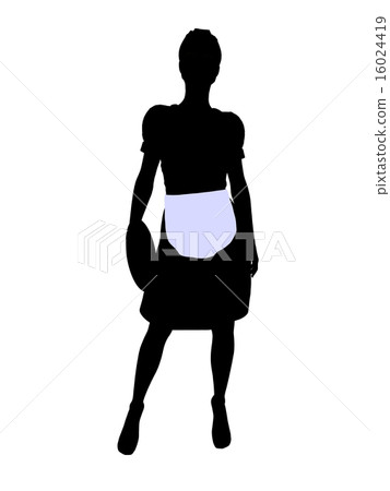 Waitress Illustration Silhouette Waitress Illustration Silhouette 16024419