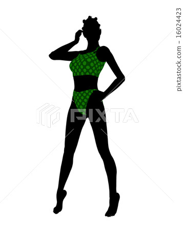 African American Female Swimsuit Silhouette African American Female Swimsuit Silhouette 16024423
