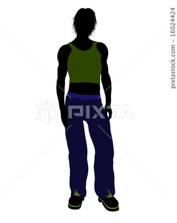 Casual Man Illustration Silhouette Casual Man Illustration Silhouette 16024424