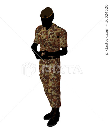 Male Soldier Illustration Silhouette 16024520