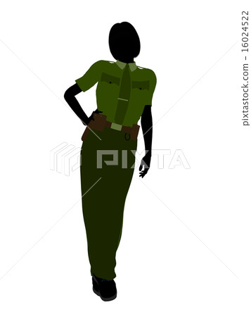 Female Sheriff Art Illustration Silhouette Female Sheriff Art Illustration Silhouette 16024522
