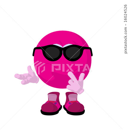 Cute Pink Emoticon Art Illustration Cute Pink Emoticon Art Illustration 16024526