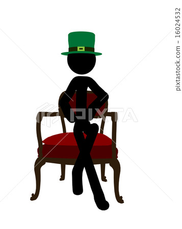 St. Patricks Day Stickman Illustration Silhouette St. Patricks Day Stickman Illustration Silhouette 16024532