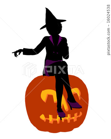 African American Halloween Witch Art Illustration Silhouette African American Halloween Witch Art Illustration Silhouette 16024538