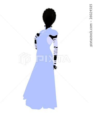 Frankensteins Bride Halloween Illustration Silhouette Frankensteins Bride Halloween Illustration Silhouette 16024585