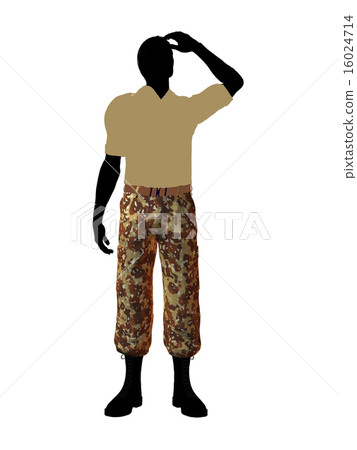 Male Soldier Illustration Silhouette Male Soldier Illustration Silhouette 16024714
