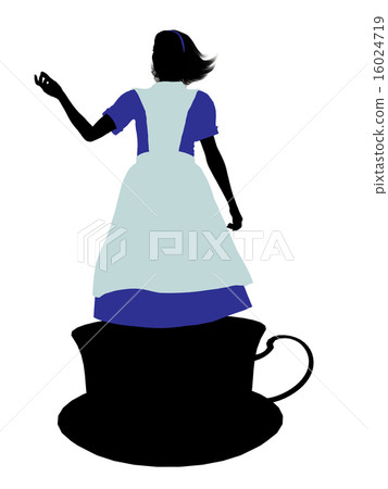 Alice In Wonderland Silhouette Illustration Alice In Wonderland Silhouette Illustration 16024719