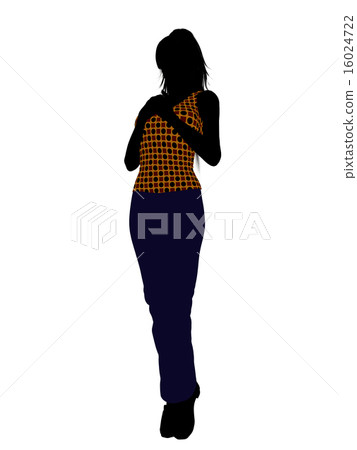 Casual Woman Illustration Silhouette Casual Woman Illustration Silhouette 16024722