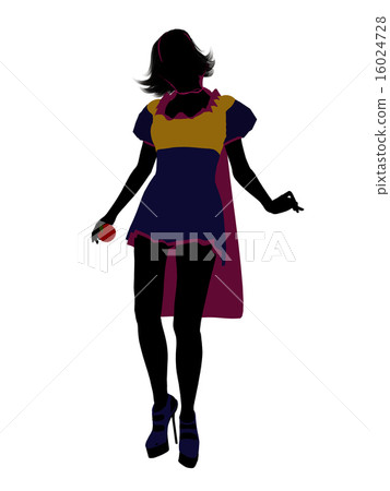 Snow White Silhouette Illustration 16024728