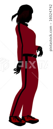 Female Jogger Illustration Silhouette 16024742