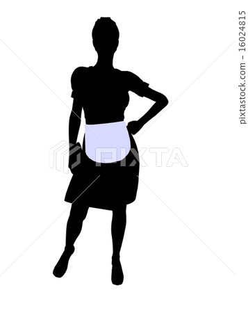 Waitress Illustration Silhouette Waitress Illustration Silhouette 16024815