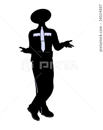 Male Police Officer Illustration Silhouette 16024897