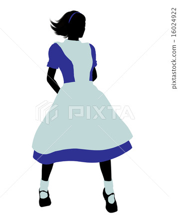 Alice In Wonderland Silhouette Illustration Alice In Wonderland Silhouette Illustration 16024922