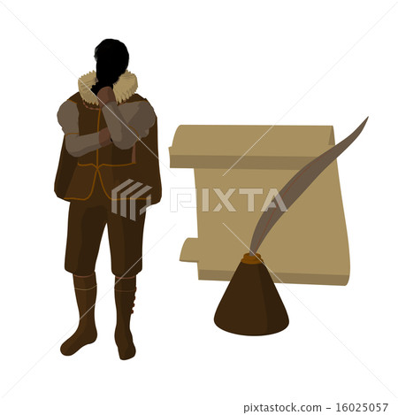 William Shakespeare Illustration Silhouette 16025057