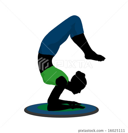 Female Yoga Illustration Silhouette Female Yoga Illustration Silhouette 16025111