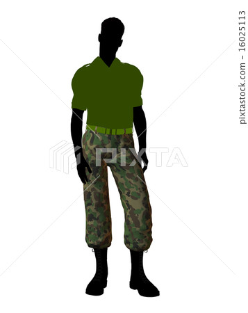 Male Soldier Illustration Silhouette Male Soldier Illustration Silhouette 16025113