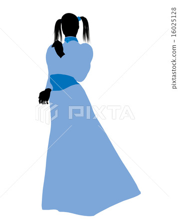 Wendy of Peter Pan Silhouette Illustration 16025128