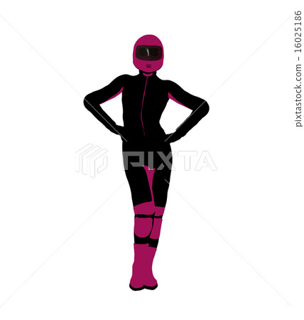 Female Sports Biker Illustration Silhouette Female Sports Biker Illustration Silhouette 16025186