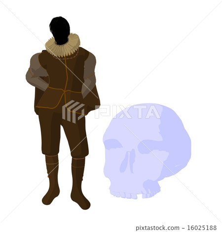 William Shakespeare Illustration Silhouette William Shakespeare Illustration Silhouette 16025188