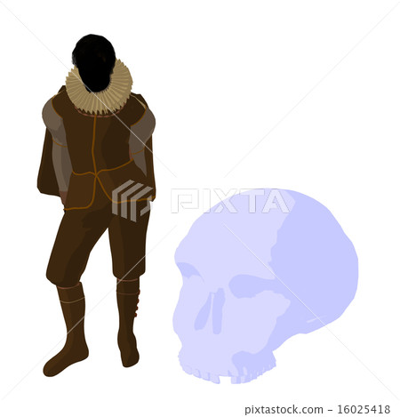 William Shakespeare Illustration Silhouette 16025418